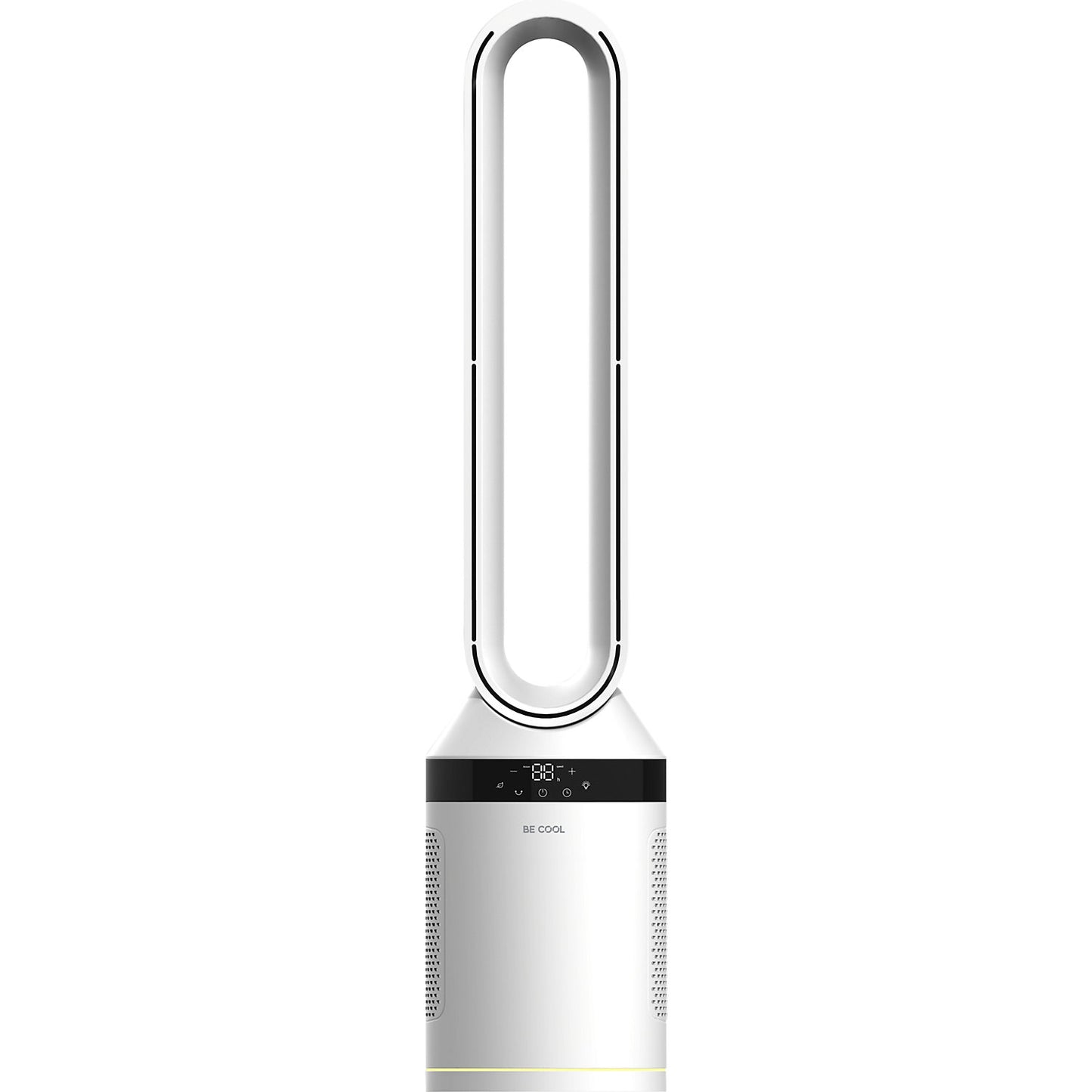 Bladeless tower fan, HxWxD 1070 x 285 x 280 mm, white.