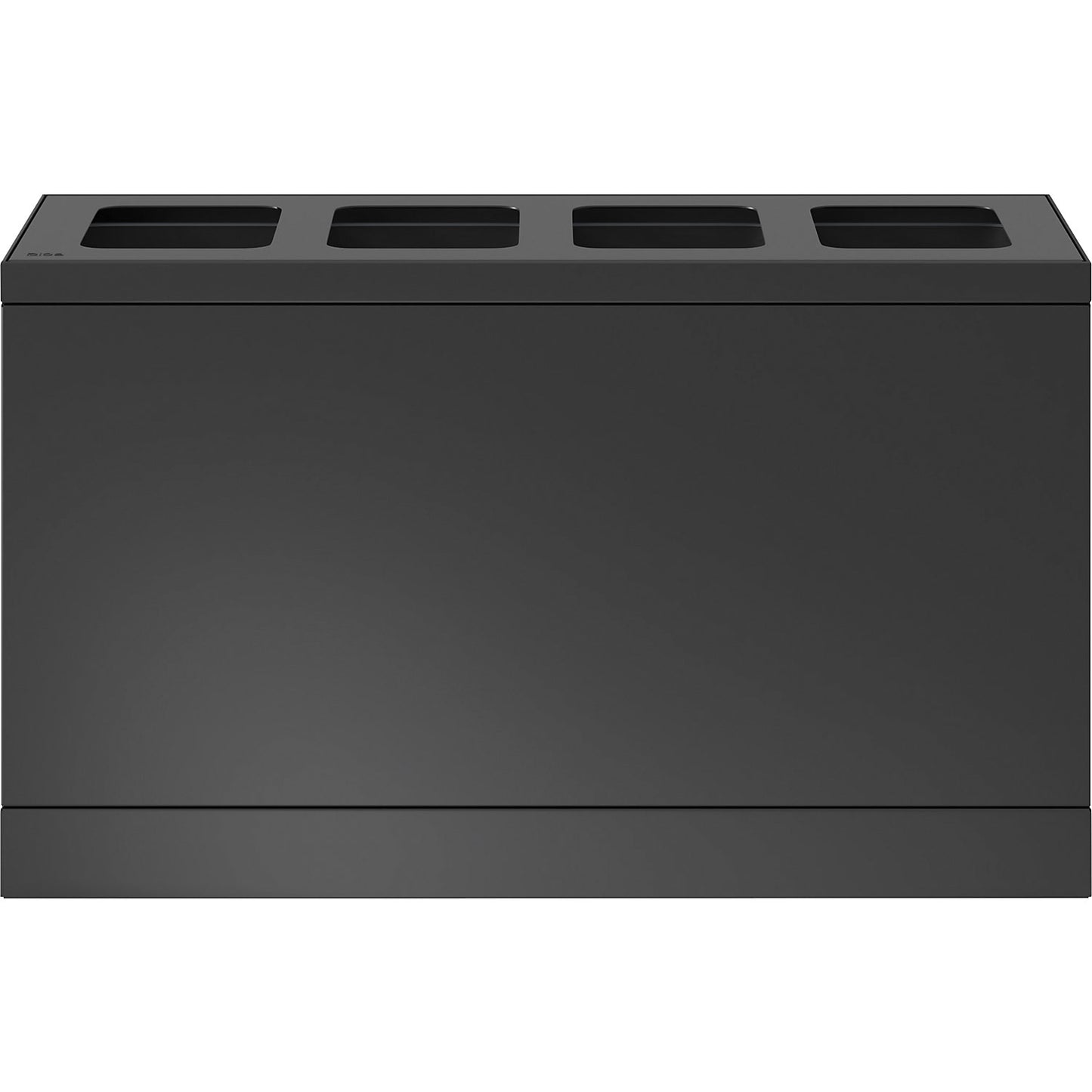 Bica Basic recycling bin, capacity 4 x 10 l, charcoal.