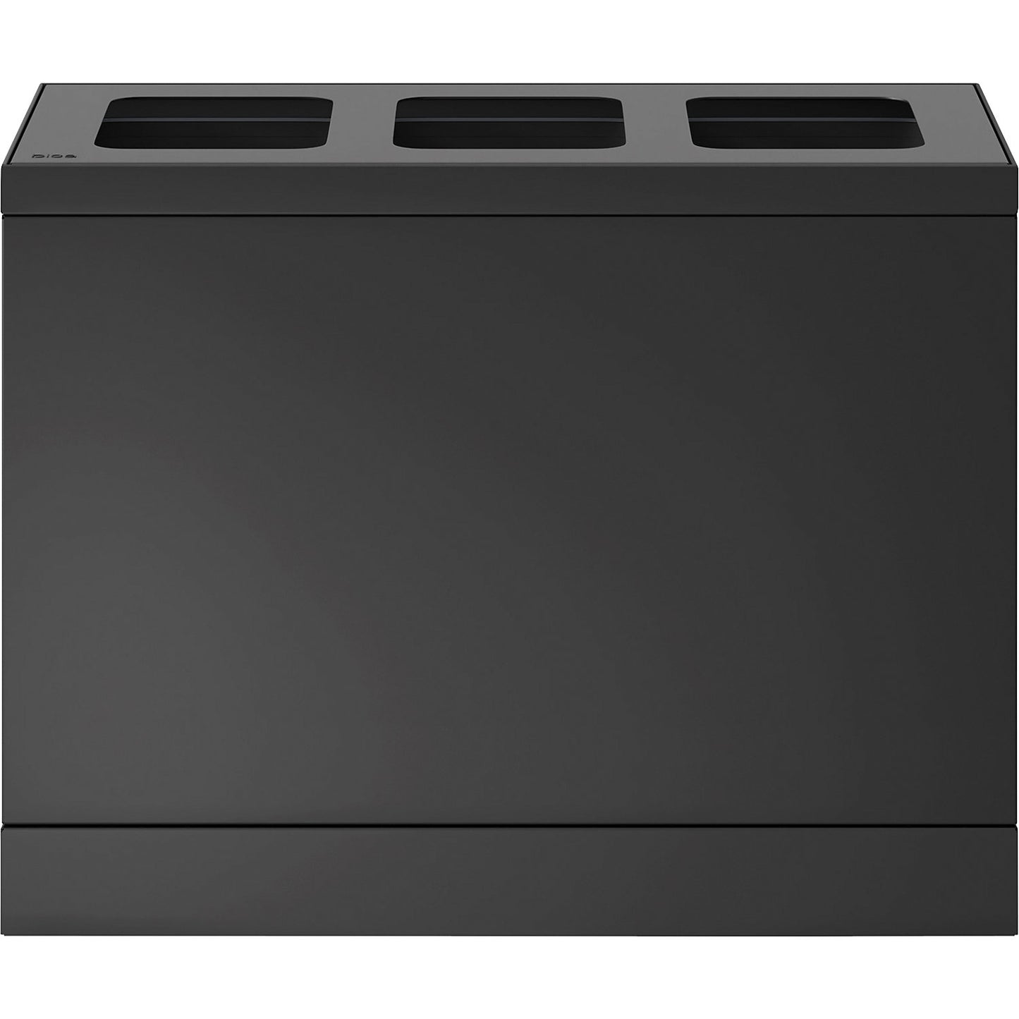 Bica Basic recycling bin, capacity 3 x 10 l, charcoal.