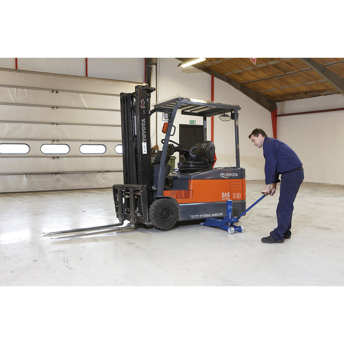 Car jack FJ40, for forklift trucks, max. load 4000 / 5000 kg.
