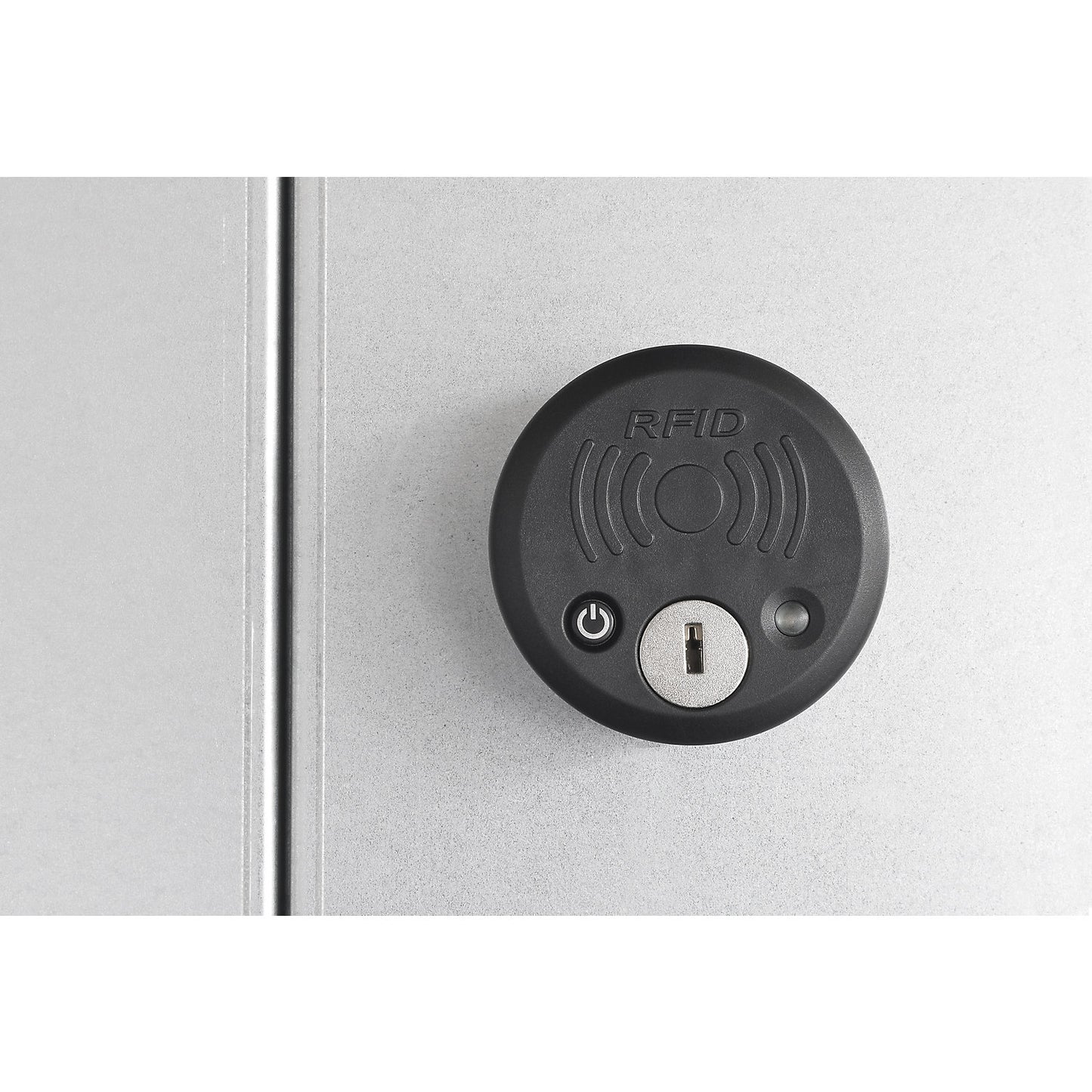 Hinged door, RFID lock, HxW 1000 x 1000 mm, zinc plated.