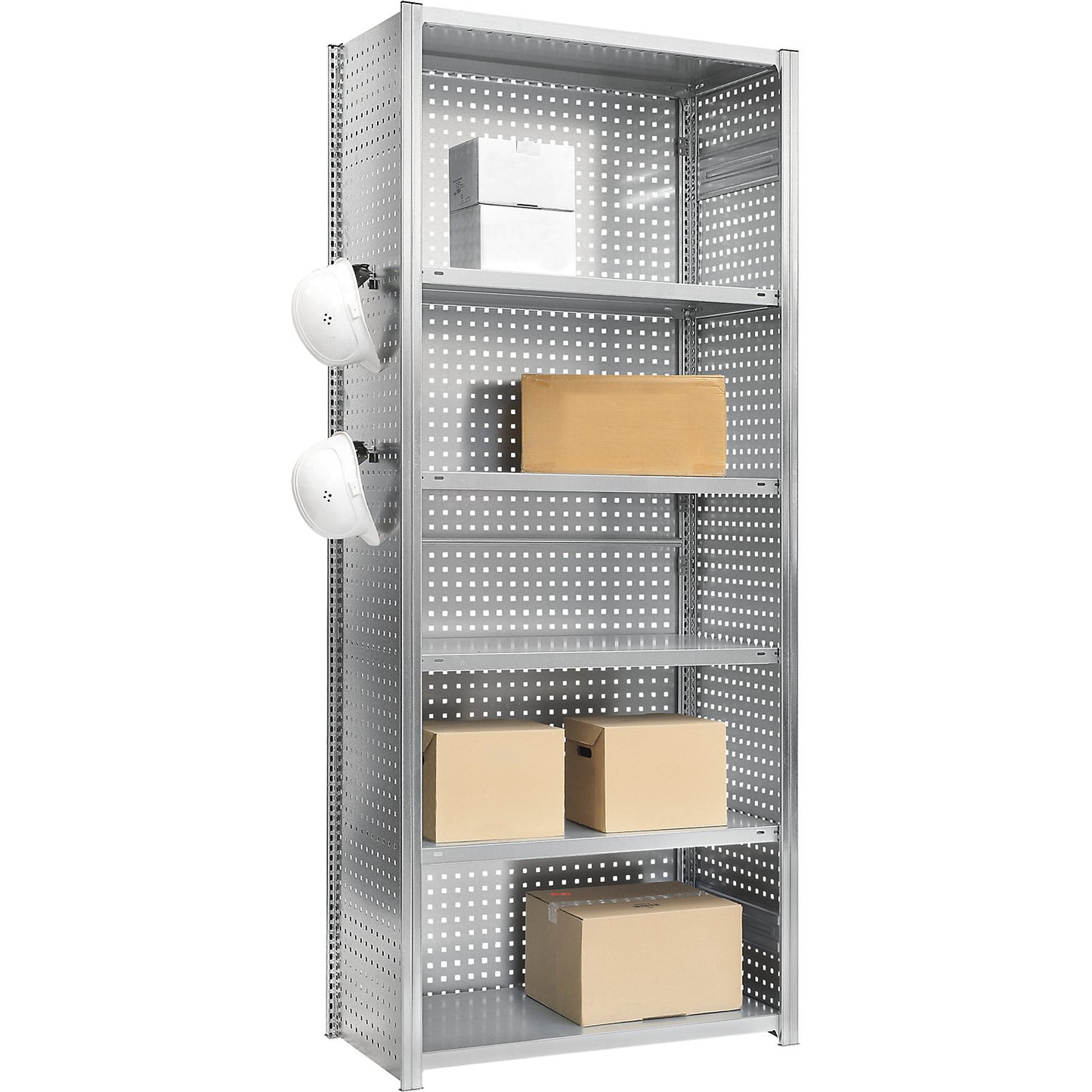 Rear panel, made of steel, HxW 3000 x 1000 mm, zinc plated.
