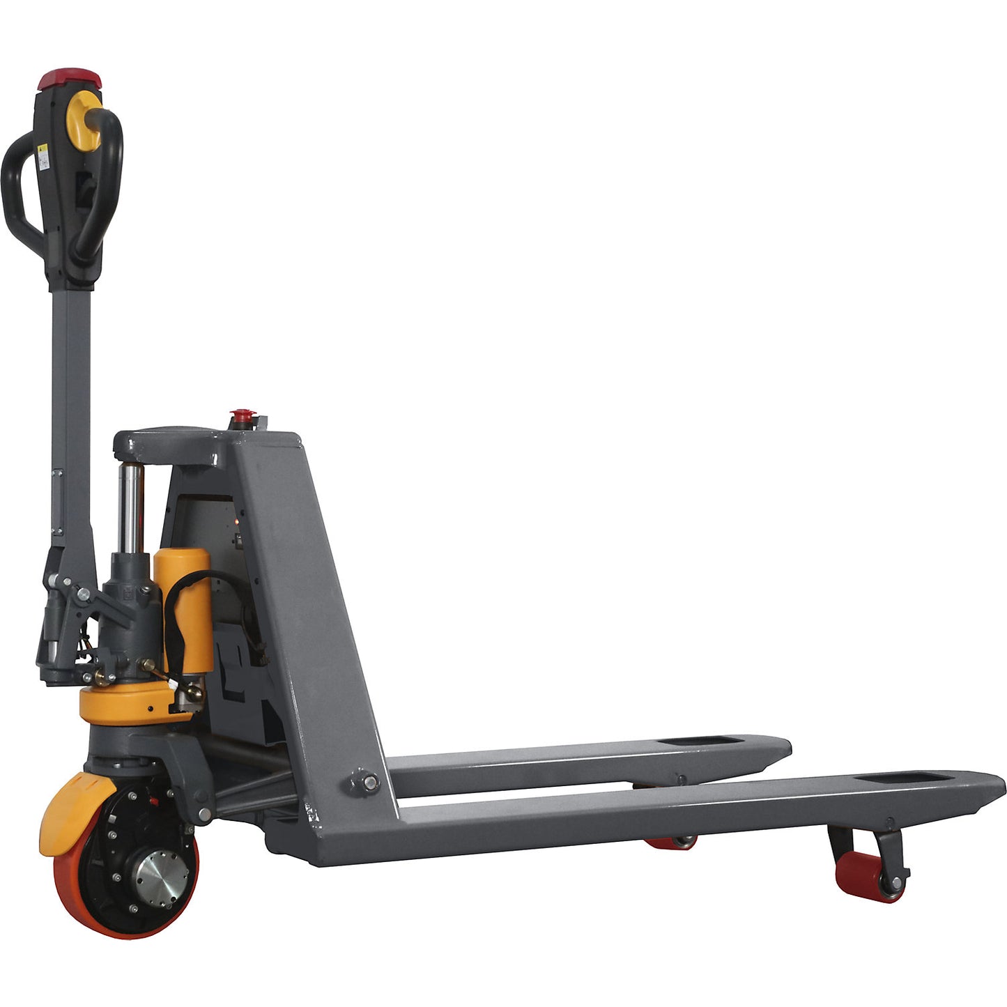 Electric pallet truck, max. load 1500 kg, lithium-ion battery, LxW 1580 x 550 mm.
