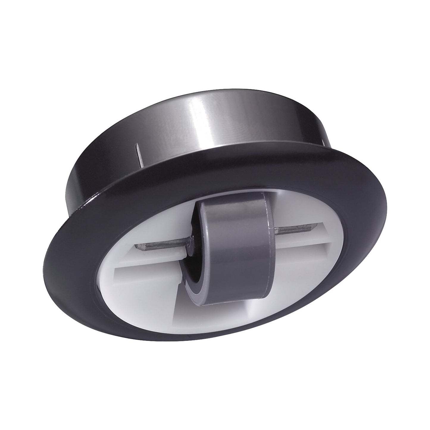 Furniture castor Roller-Mini, hole ØxH 50 x 17 mm, soft, for hard floors, plain bearing, swivel castor.