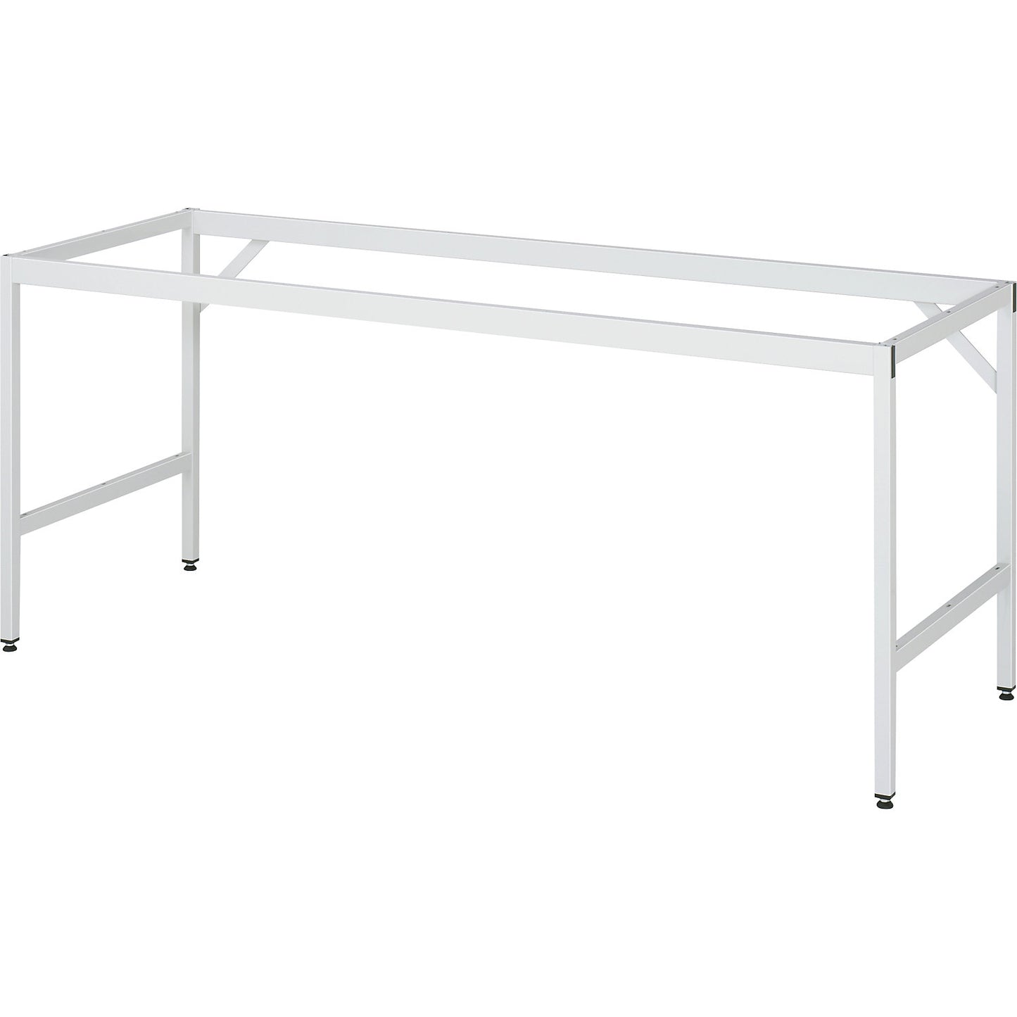 Work table, height adjustable, melamine panel, WxD 2000 x 700 mm.