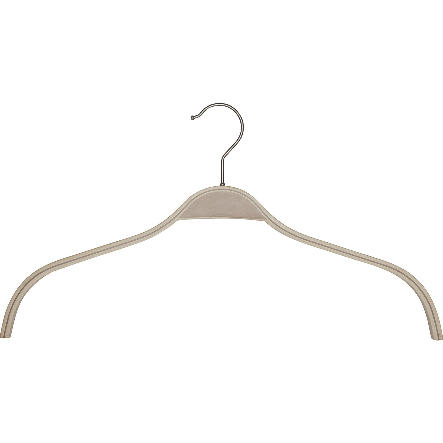 MAULERGO coat hanger, L 430 mm, wood, pack of 6.
