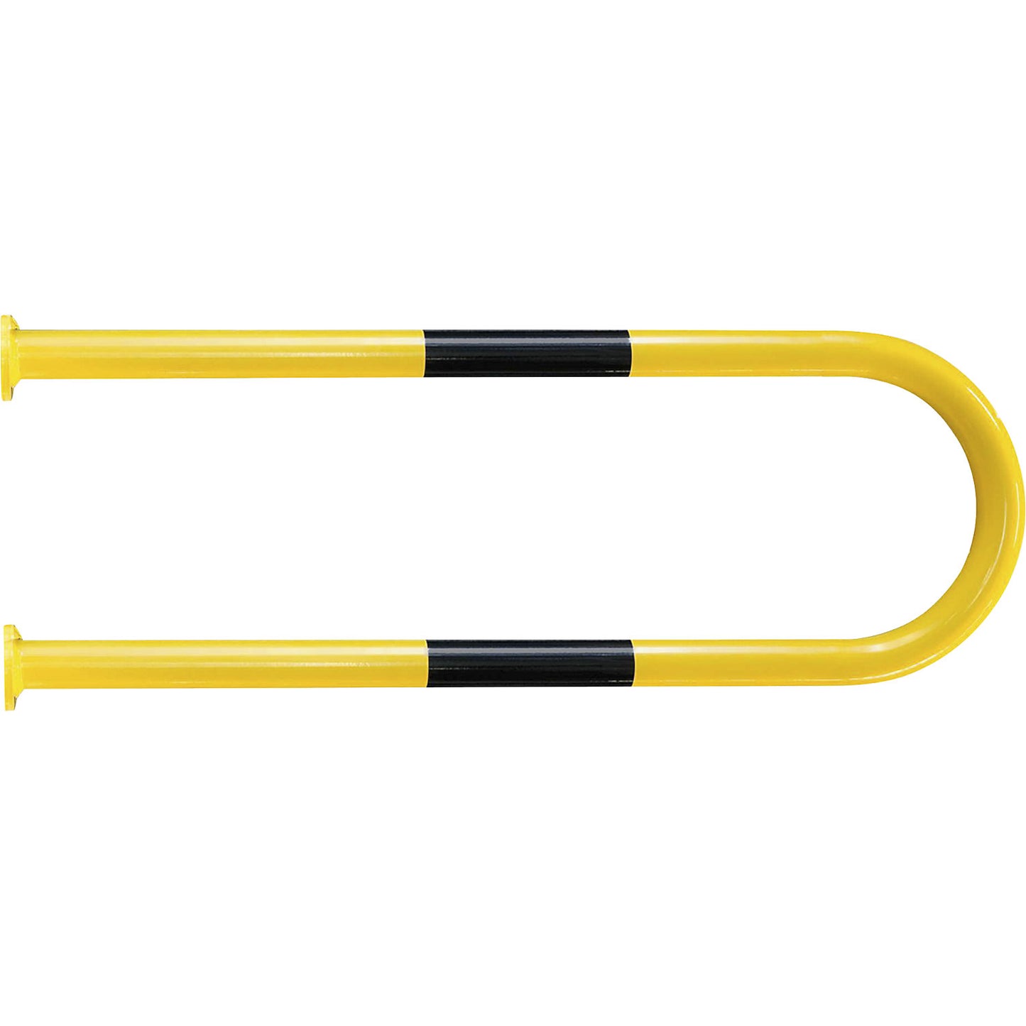 Wall protection bar, yellow/black, HxW 1000 x 750 mm.