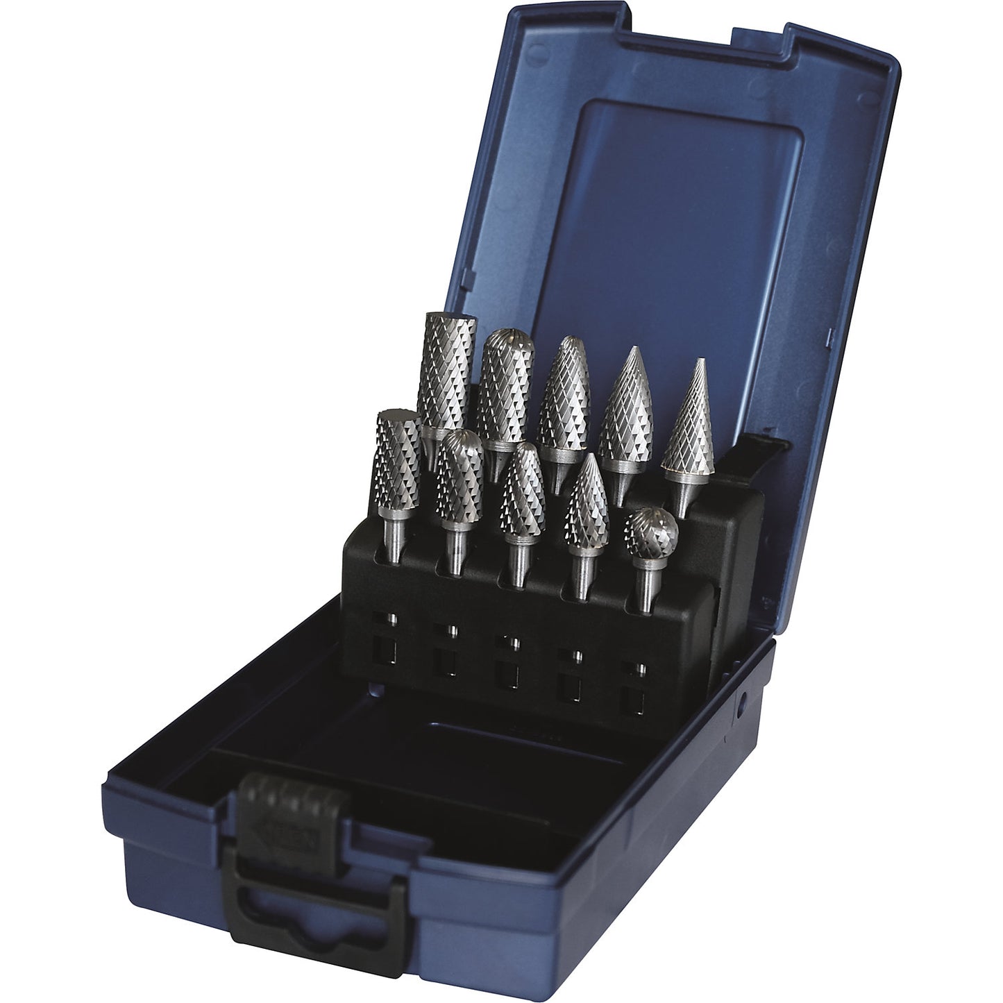 Milling cutter set, HM carbide with cross-cut - PREMIUM, 10 parts.
