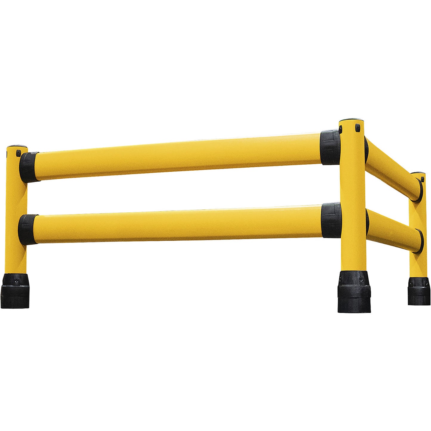 L-Line crash protection railing, LxWxH 2438 x 205 x 1170 mm, middle extension.