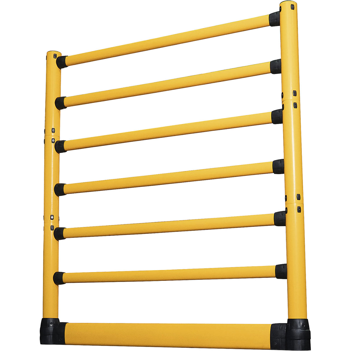 H-Line crash protection railing with forklift guard, LxWxH 2438 x 205 x 2870 mm, starter set.