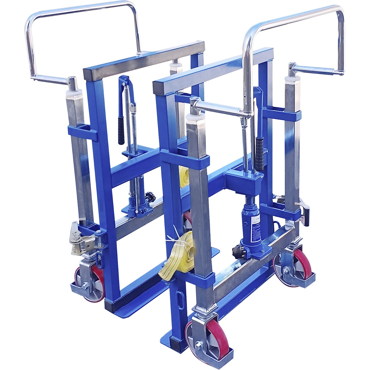 Furniture movers, hydraulic, max. load 1800 kg, pack of 2, 250 mm lifting.