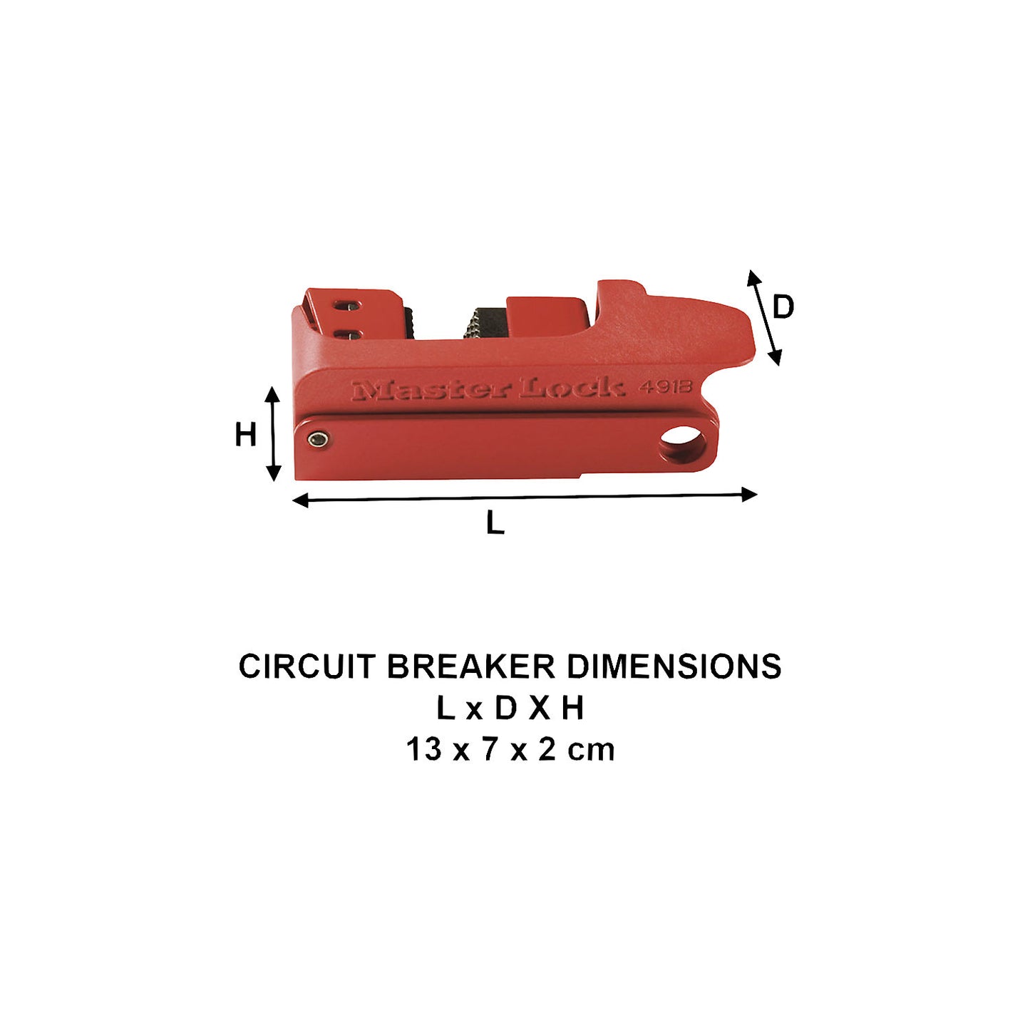 Grip Tight™ circuit breaker lockout, pack of 6, for wide or high toggle switches.