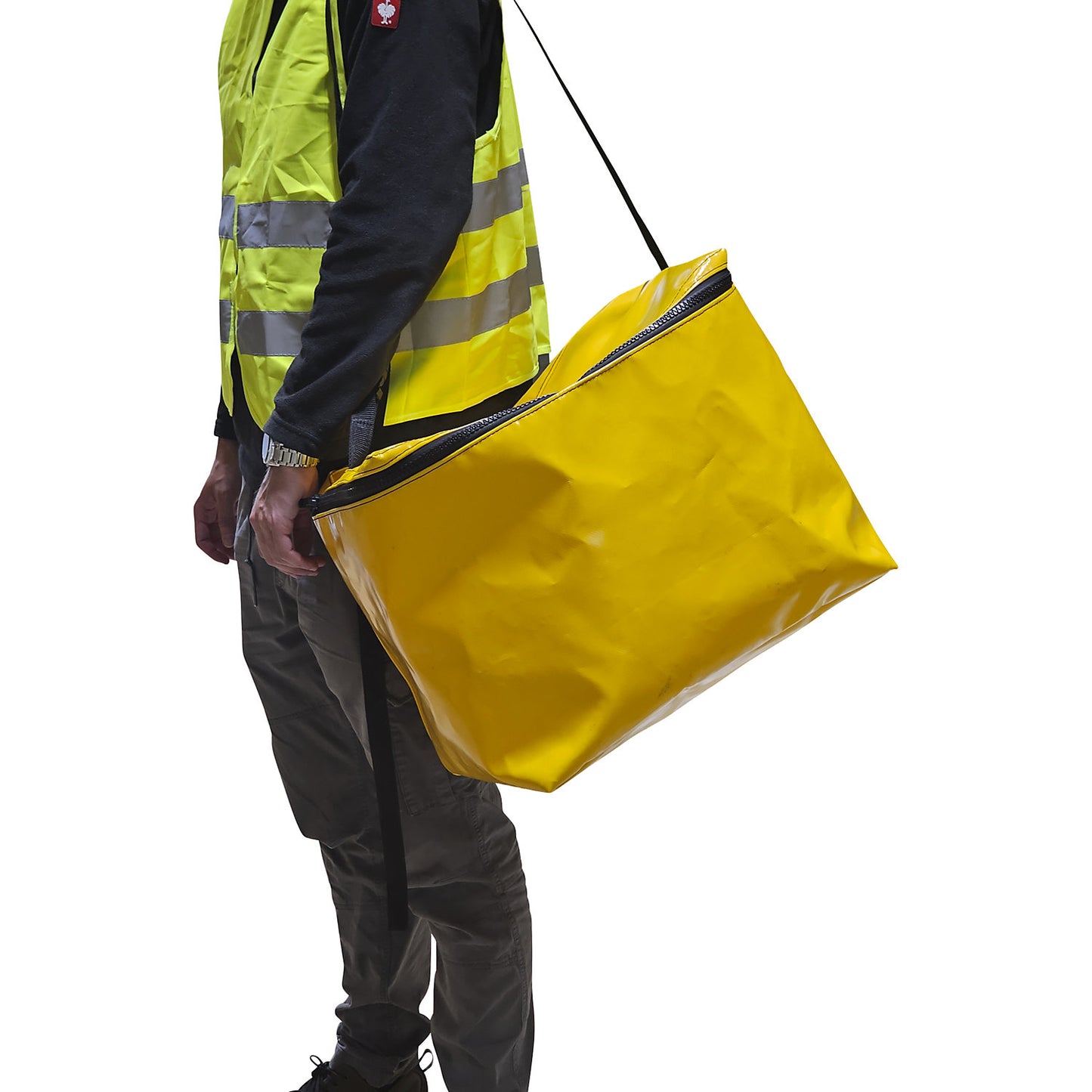 Emergency spill kit in PVC bag, absorption 75 l, universal model, grey.