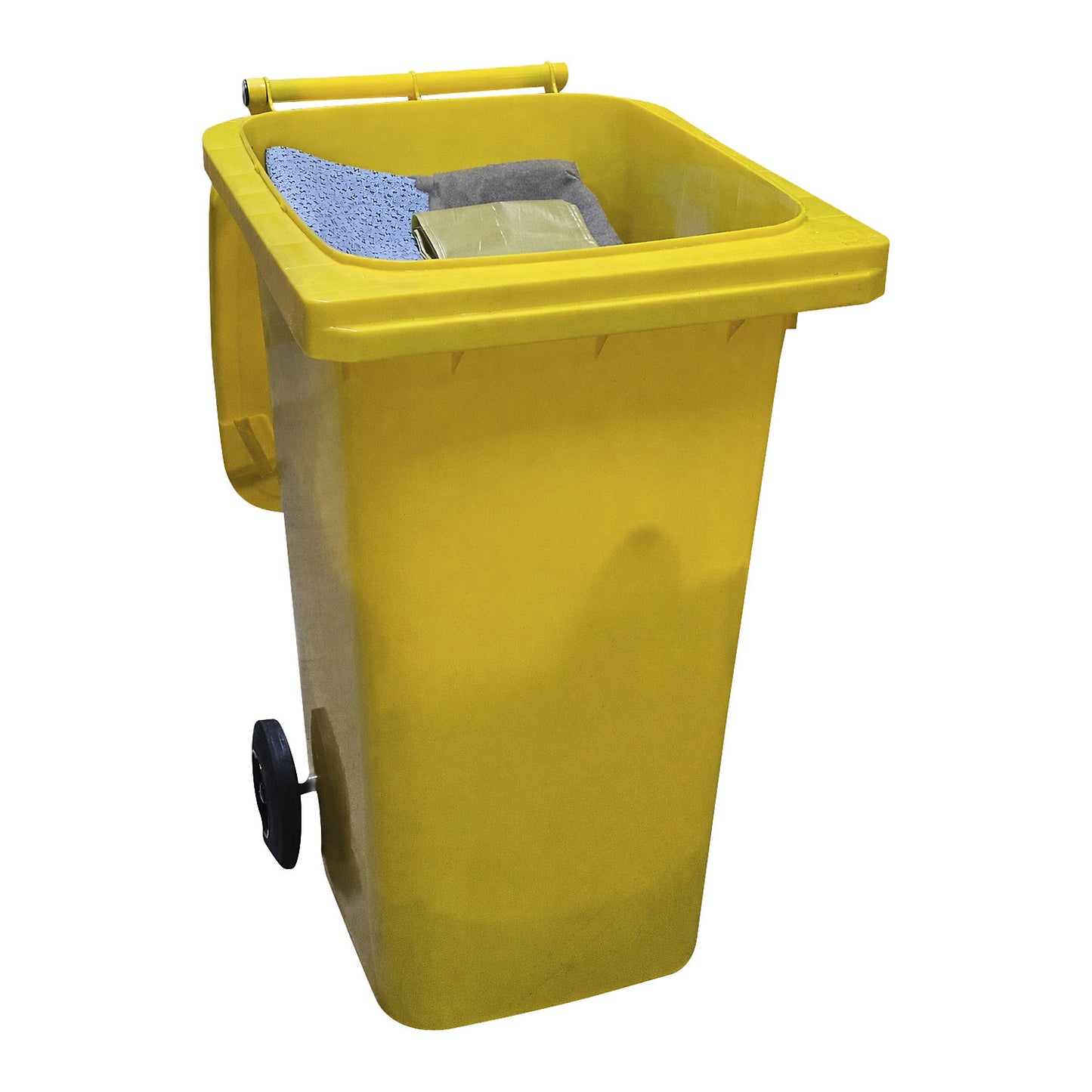 Emergency spill kit in a plastic drum, absorbency 200 l, universal model, grey.