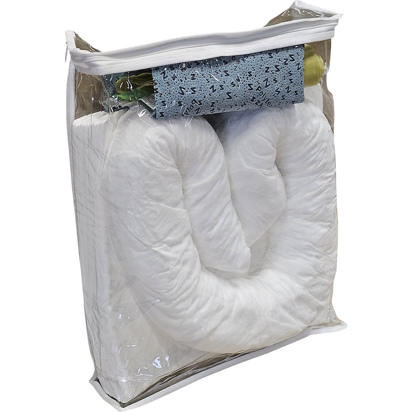 Spill emergency kit in carrying bag, absorption 20 l, oil model, white.