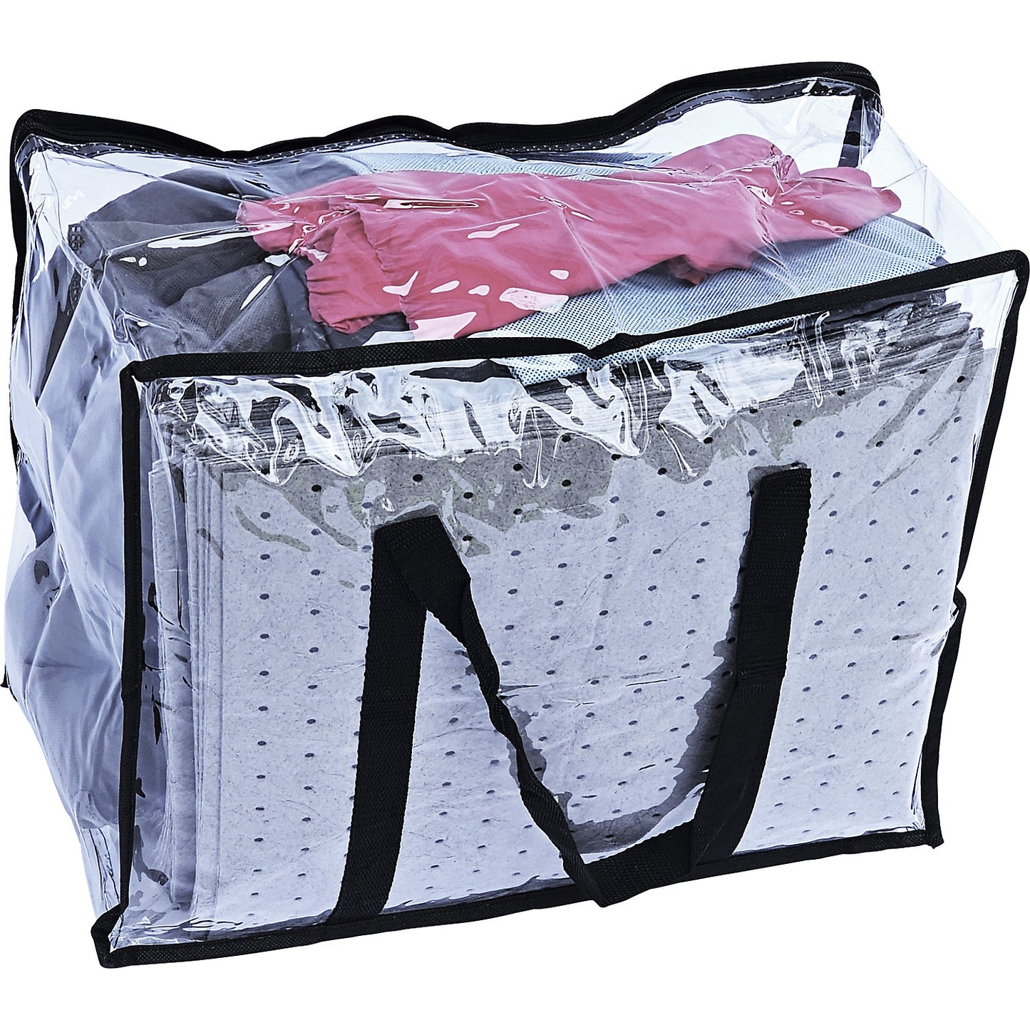 Spill emergency kit in carrying bag, absorption 50 l, universal model, grey.