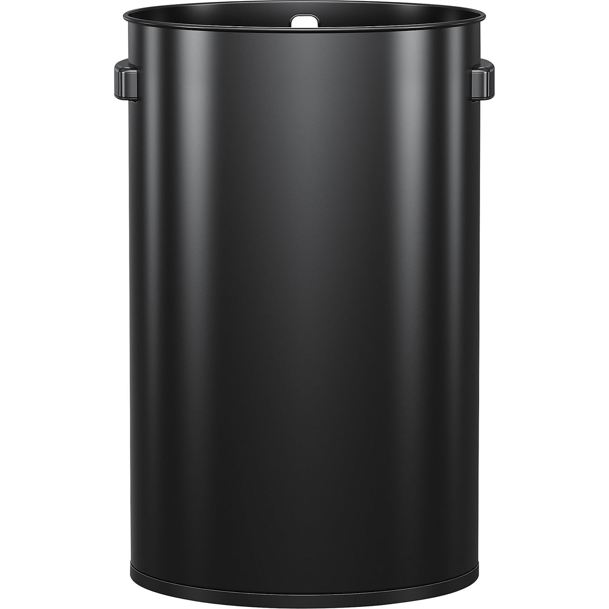 Stainless steel waste collector, open slot, in a black stainless steel finish, capacity 60 l, HxØ 667 x 405 mm.