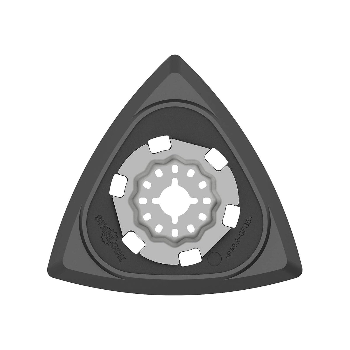 Delta sanding plate Starlock, for sandpaper, 93 x 93 x 93 mm.
