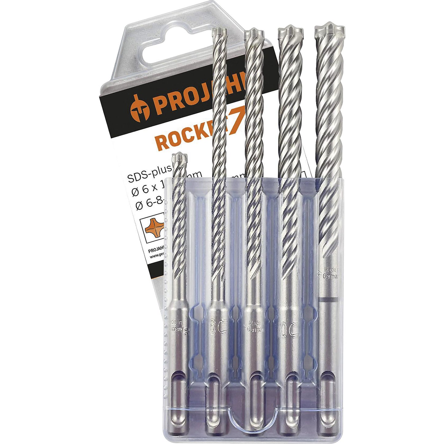 Hammer drill set ROCKET 7 SDS-plus, in plastic box, 5-piece.