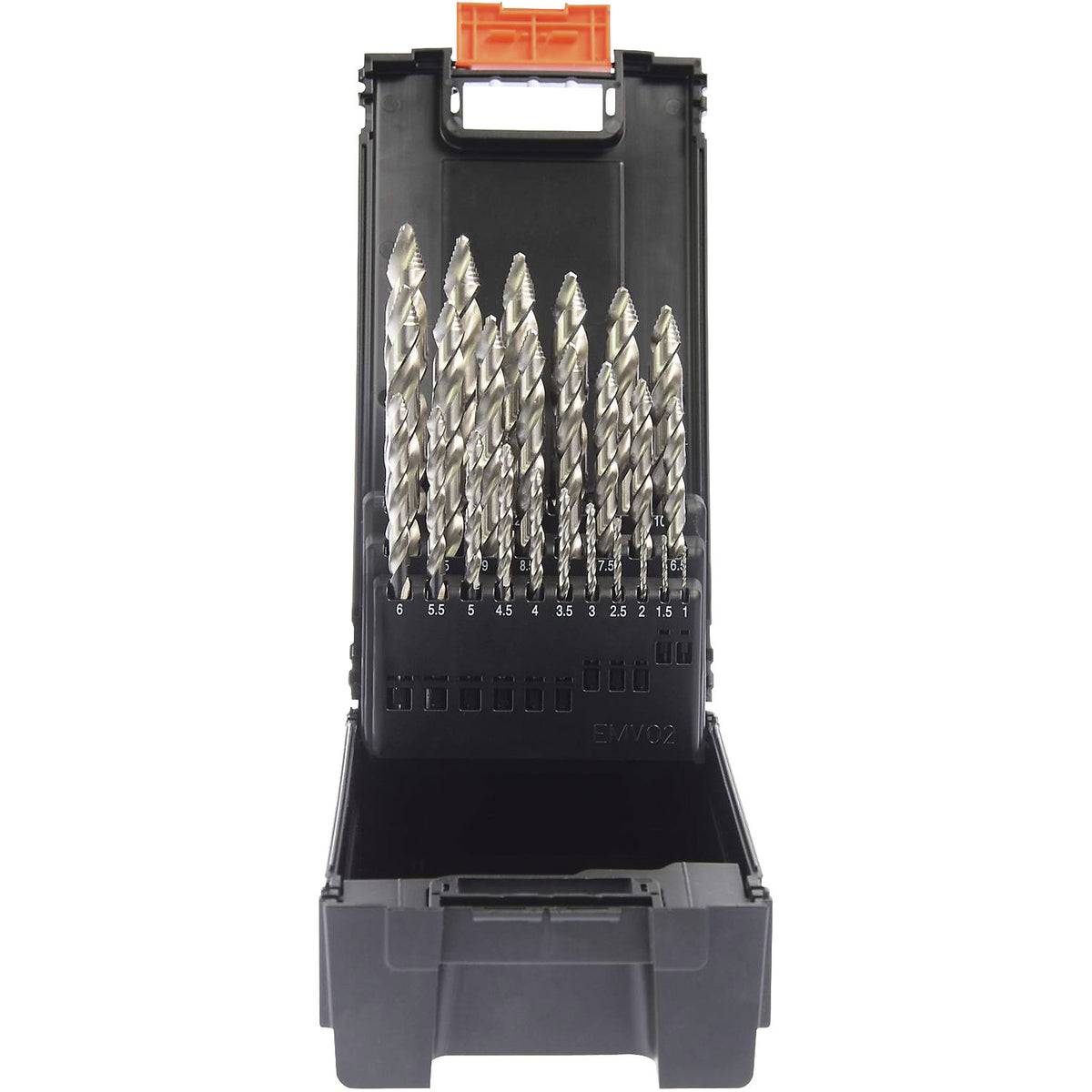 PROSTEP twist drill Set HSS-G, in cassette, 25 parts, Ø 1 - 13 mm.