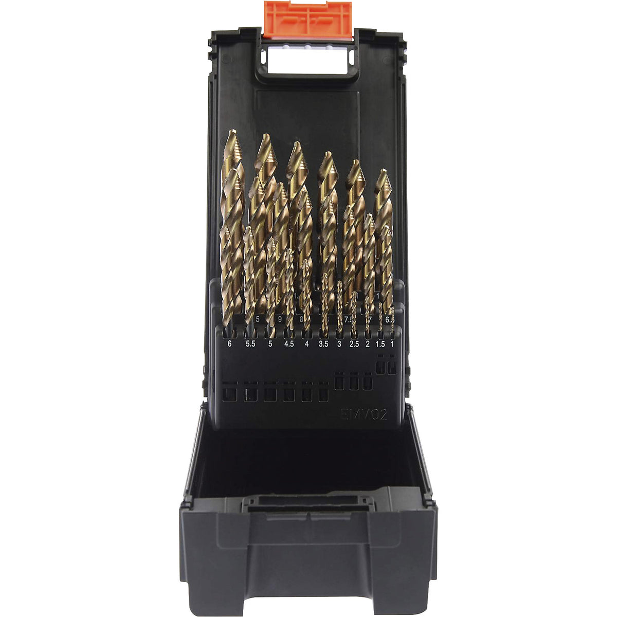 PROSTEP twist drill Set HSS-Co 5%, in cassette, 25 parts, Ø 1 - 13 mm.
