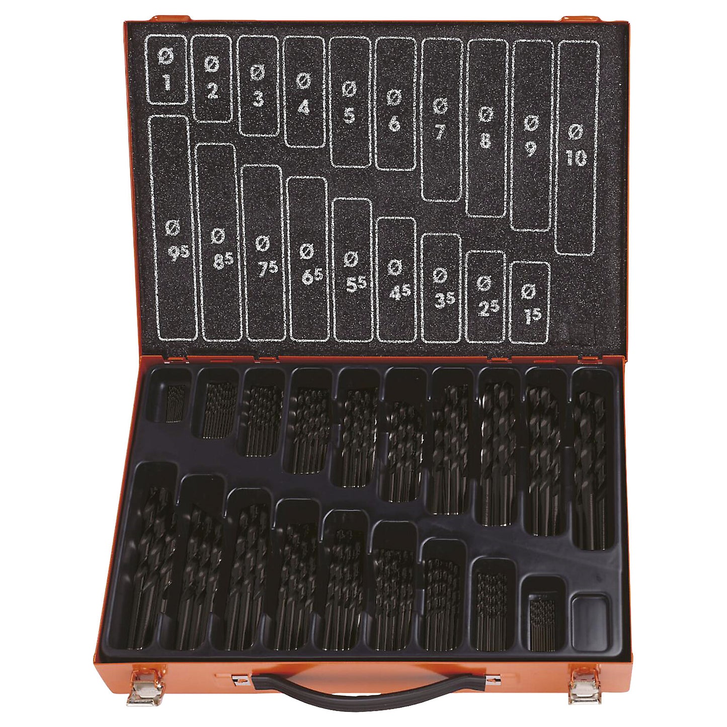 ECO HSS-R twist drill set, in metal magazine, 170 parts.