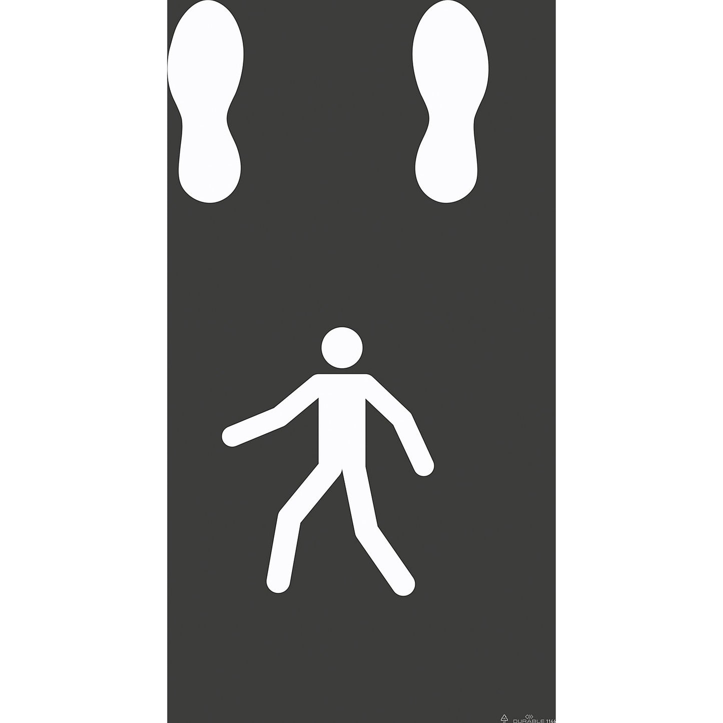 DURALINE® logistics floor marking stencil set, 9 designs, film WxH 100 x 58 mm.