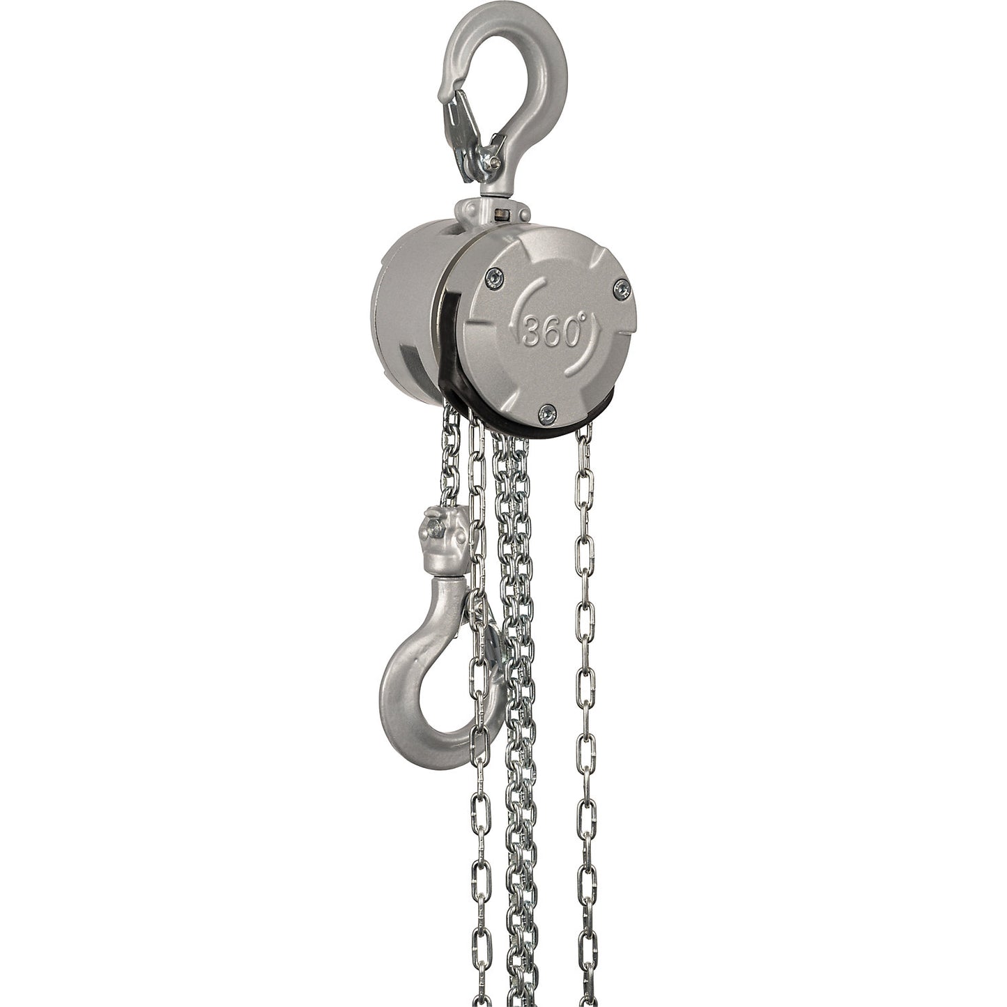 Mini aluminium block and tackle, max. load 250 kg, lifting 10 m.