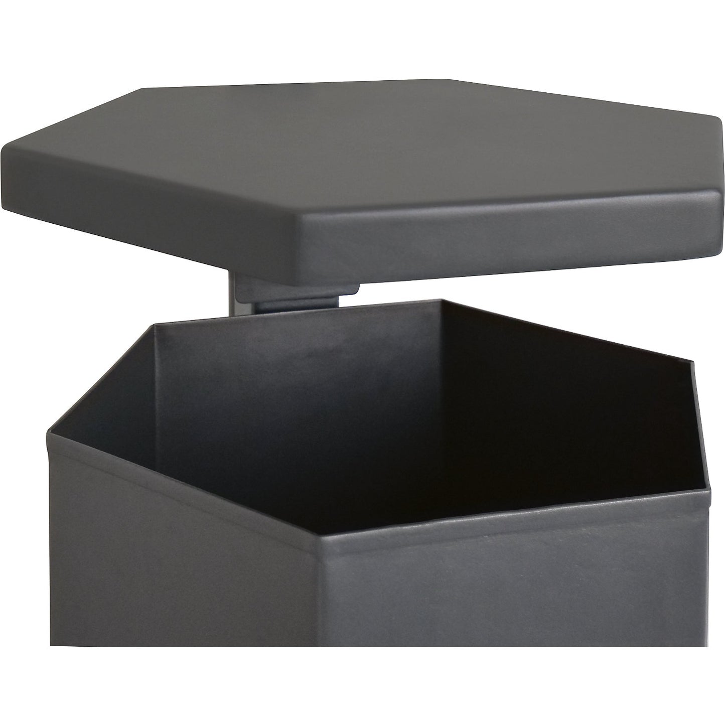 Outdoor waste collector, capacity 52 l, with roof.