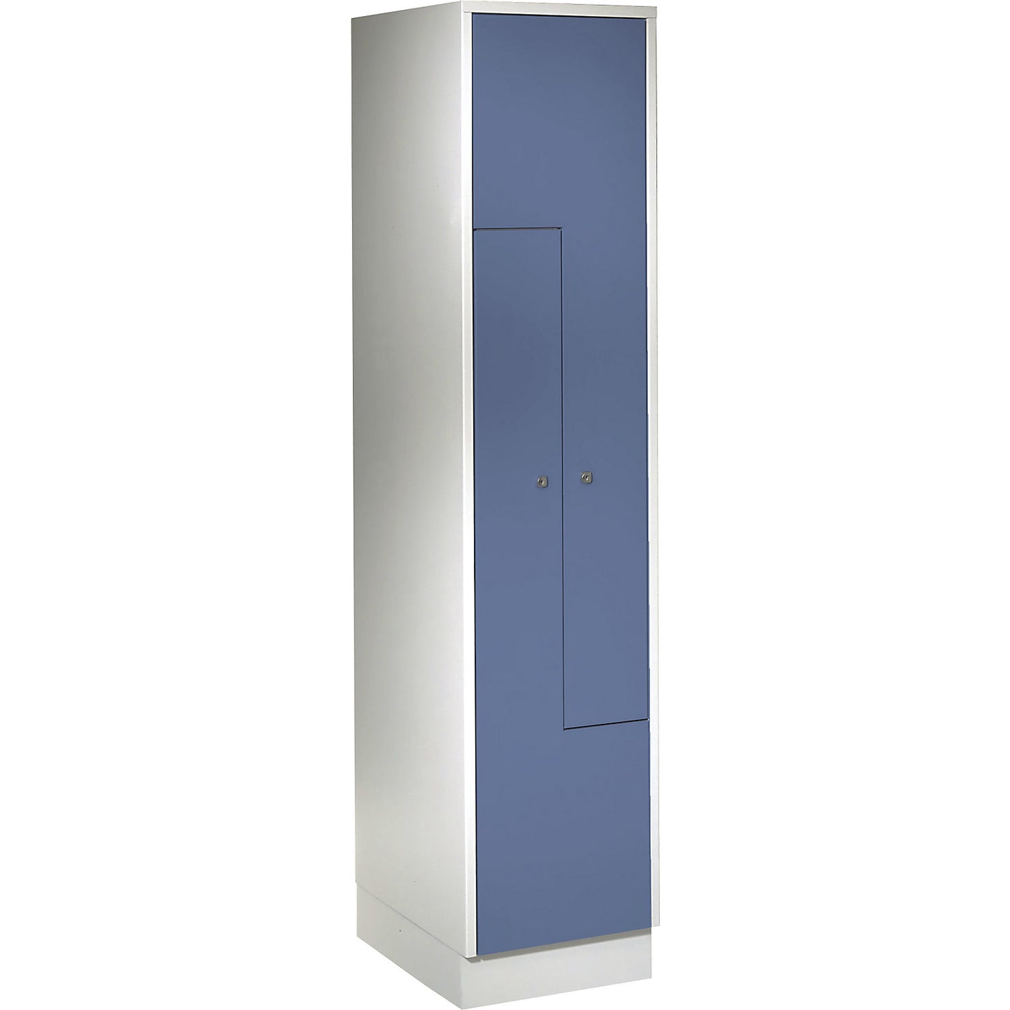 München Z locker, 1 compartment, W 400 mm, doors pigeon blue.