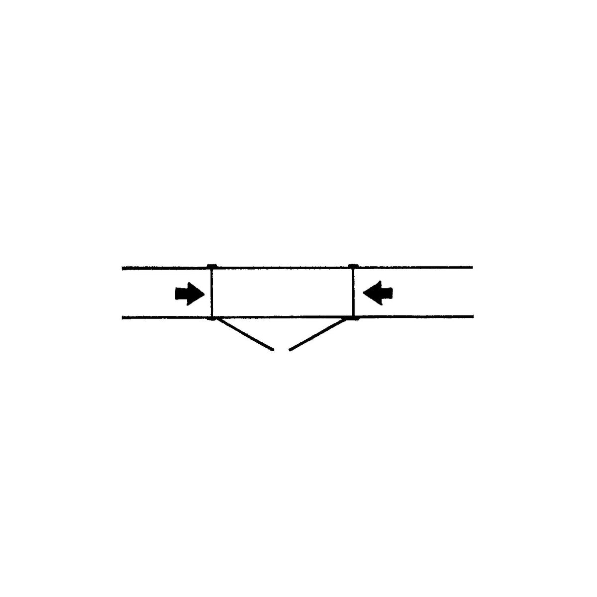Intermediate wall, for height 2250 mm, depth 400 mm.