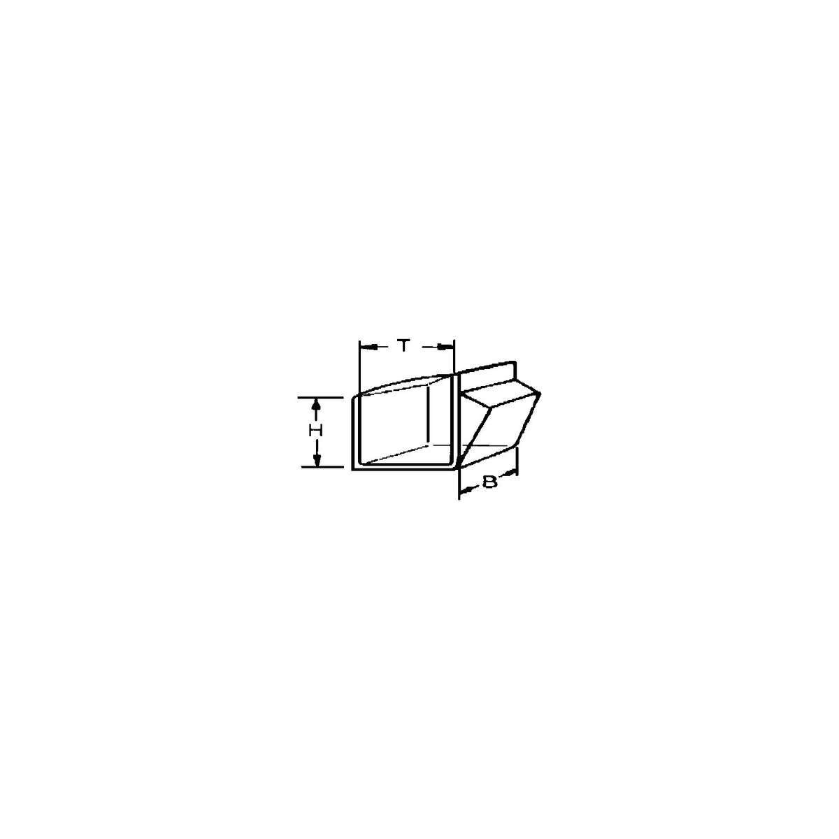 Visual storage container made of Styrolux®, LxWxH 268 x 221 x 243 mm, pack of 2, transparent.