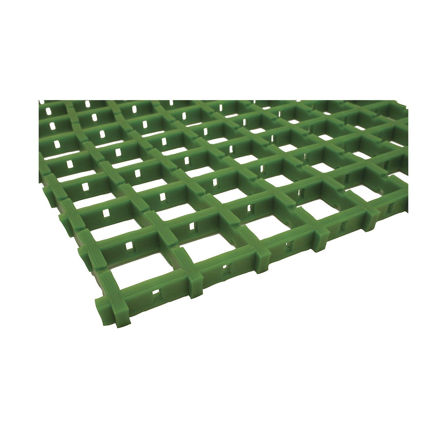 Vinyl anti-fatigue matting COBAmat®, single weave, per m, mesh size 22 x 22 mm, green.