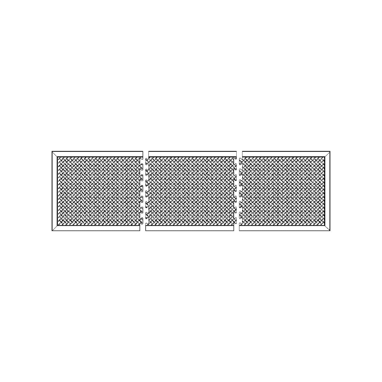 Bubblemat anti-fatigue matting, centre piece, LxW 900 x 600 mm.