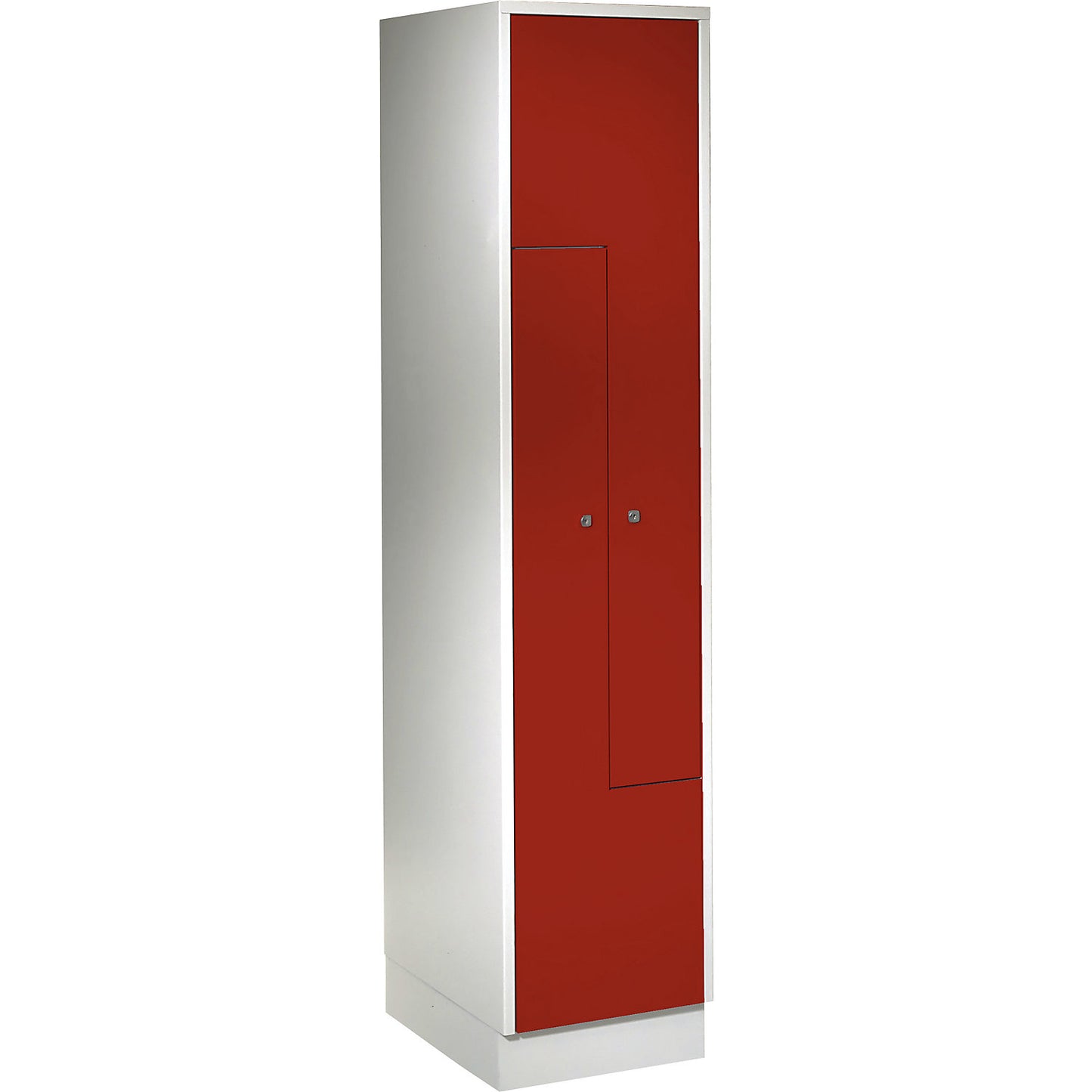 München Z locker, 1 compartment, W 400 mm, doors flame red.