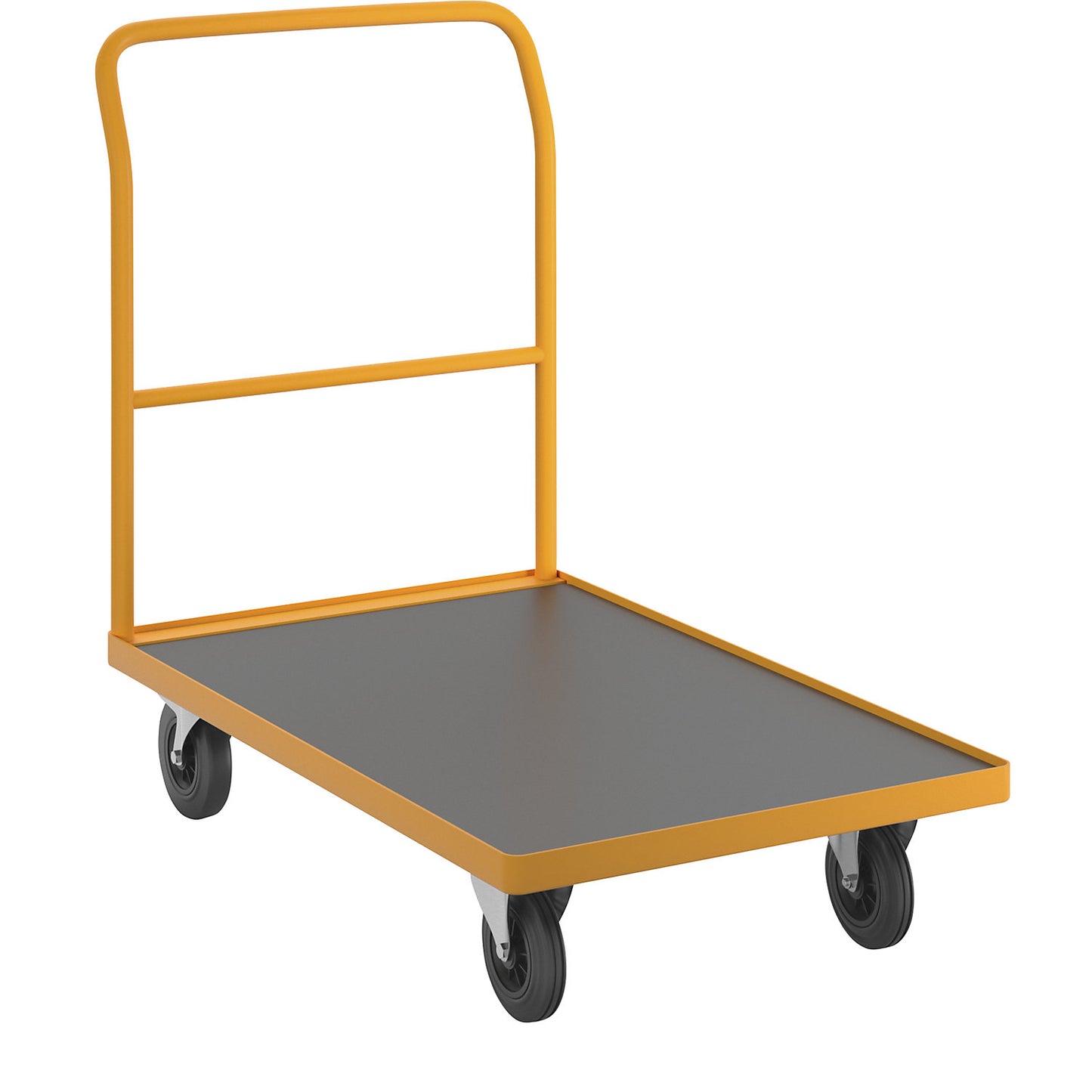 Professional platform truck, permanently welded push handle, shelves LxW 1040 x 690 mm.