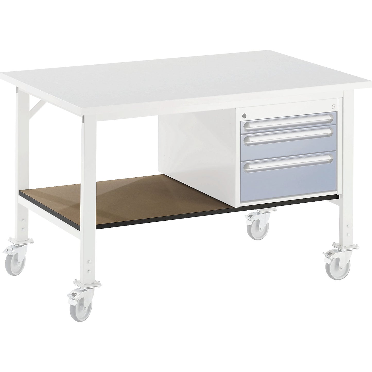 Bottom storage shelf, for table WxD 1000 x 800 mm, shelf WxD 890 x 595 mm.