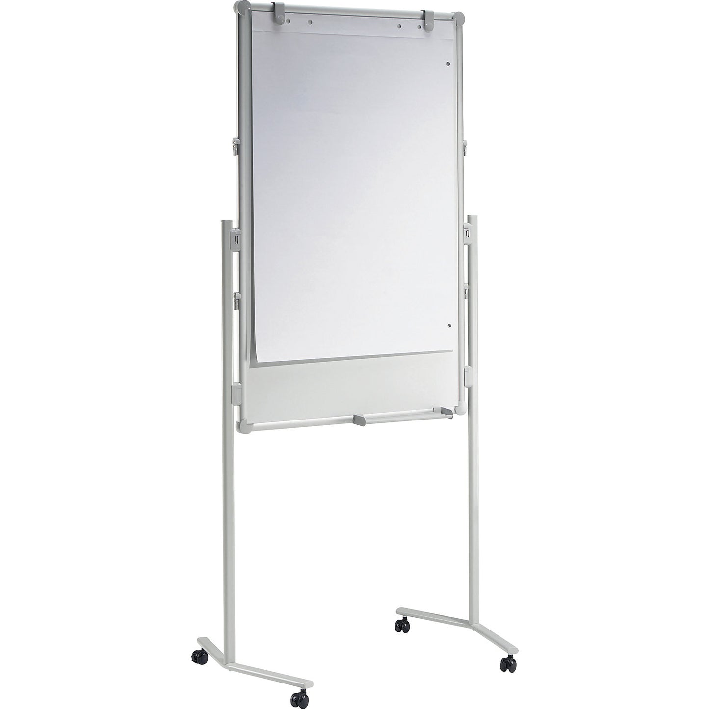 MAULpro multi-presentation board, blue fabric / whiteboard, WxH 750 x 1200 mm.