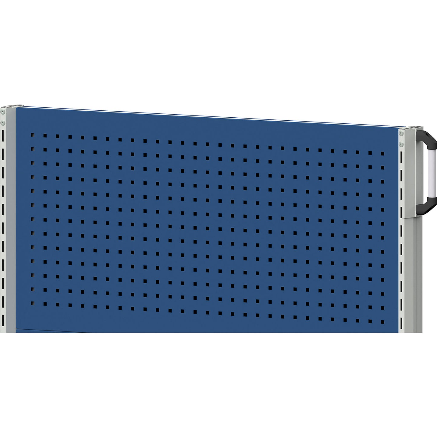 Tray shelf, 75 mm raised edges, WxD 1250 x 250 mm, blue.