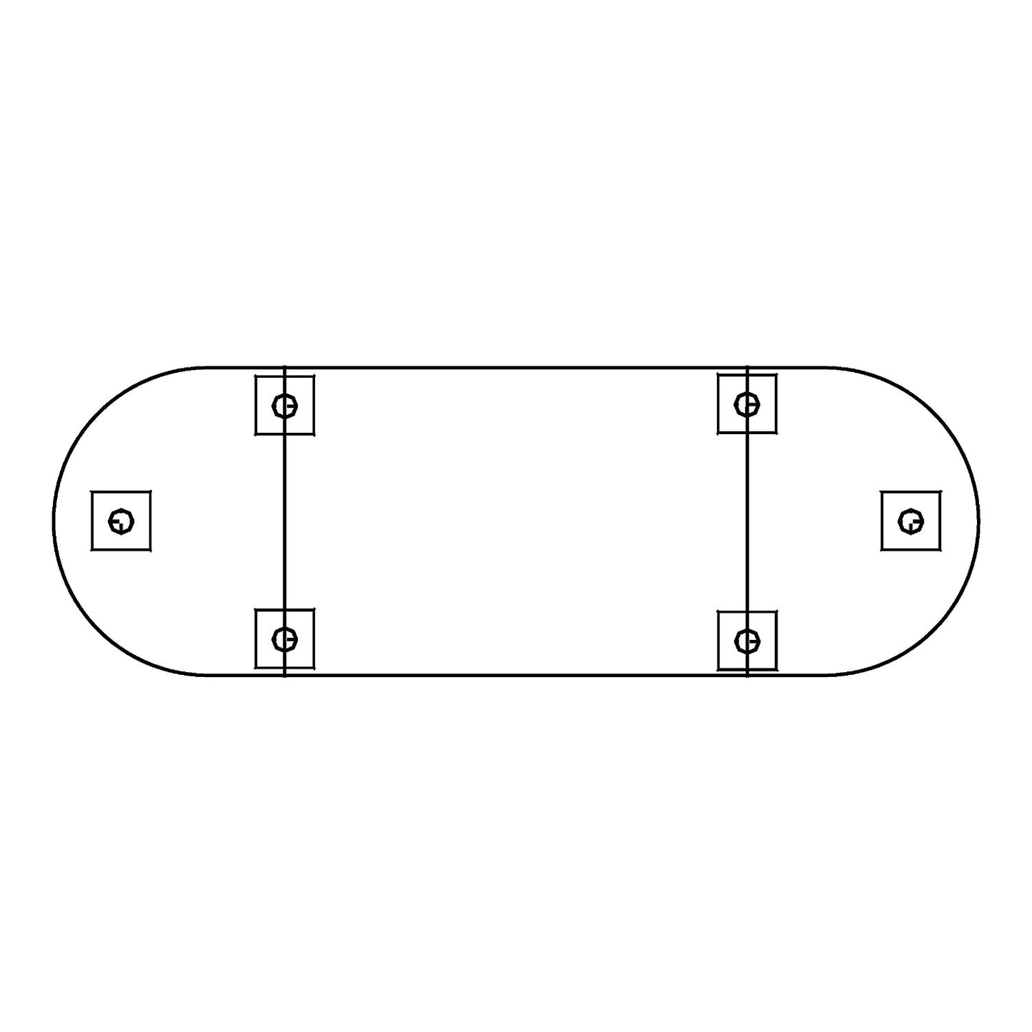 Conference tabletop, semi-circle top, width 800 mm, maple finish.