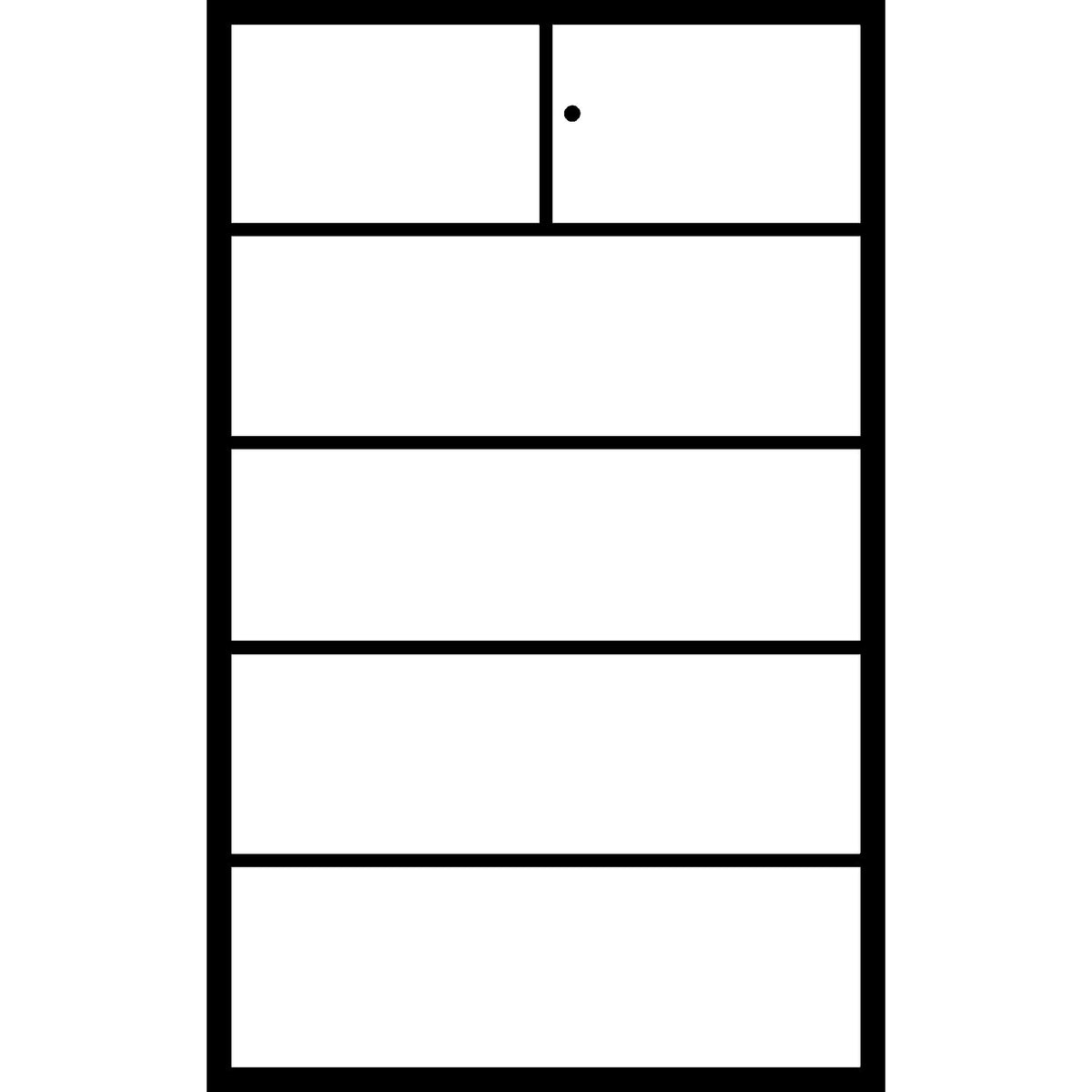Certos fire protection cupboard, height 1950 mm, compliant with DIN 4102, with lockable compartment, W 1200 mm, black grey/light grey.