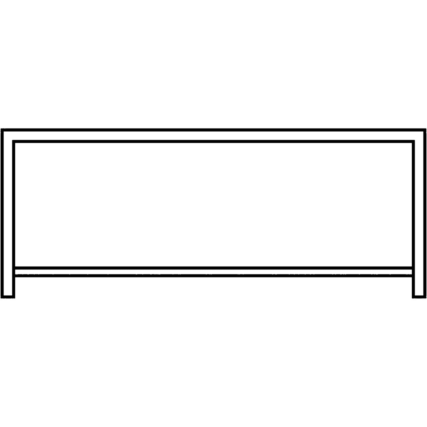Base frame with shelf, A0 format, black grey.