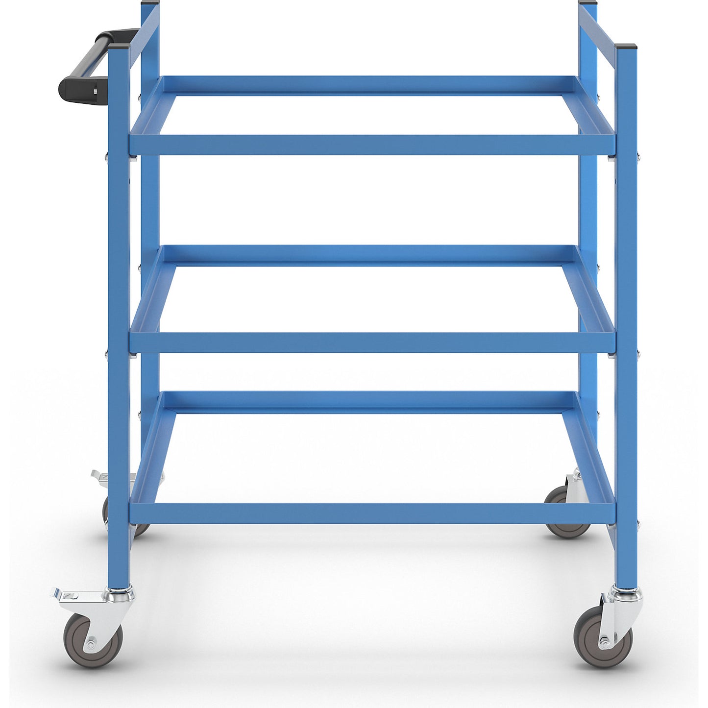 Order picking trolley, LxWxH 970 x 610 x 1045 mm, 3 shelves.