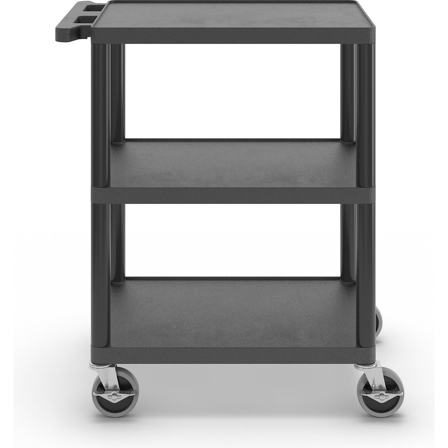 MULTI universal truck, LxWxH 610 x 460 x 840 mm, 3 shelves, black.