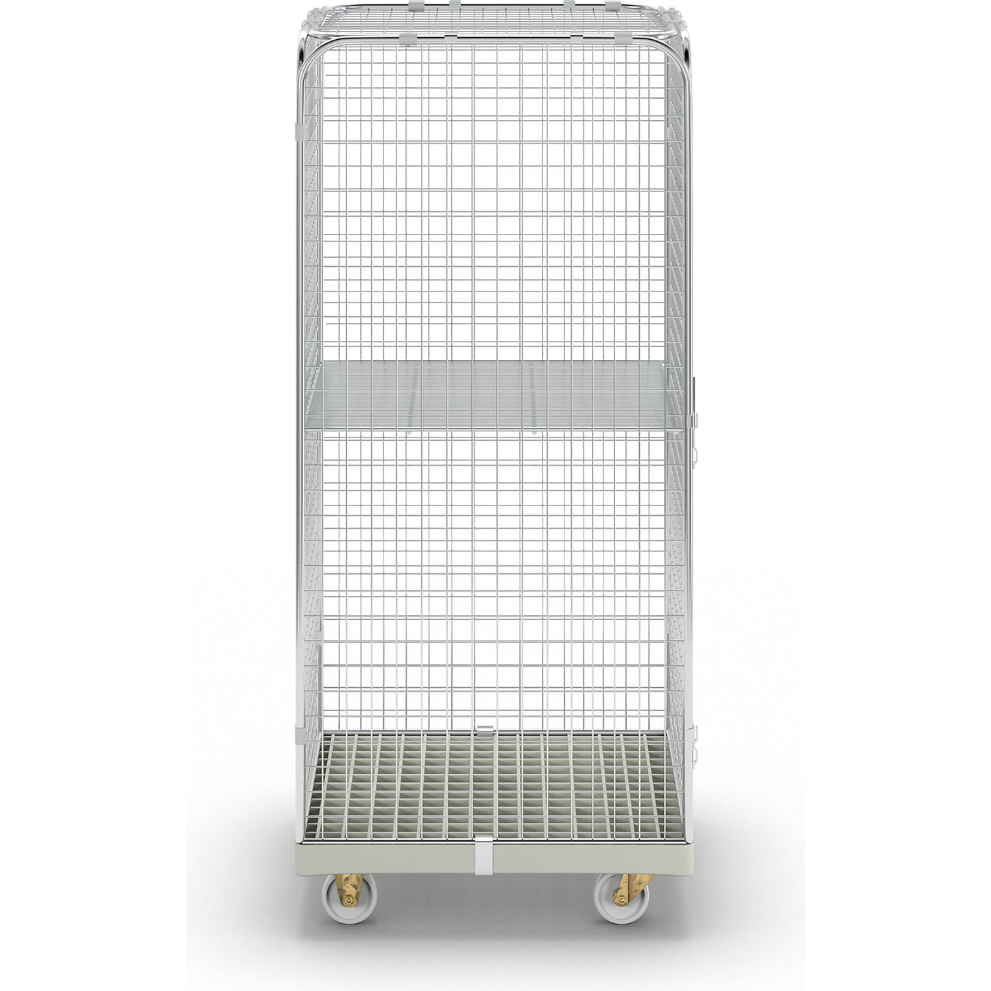 SAFE roll container, HxWxD 1800 x 720 x 810 mm, grey transport dolly.