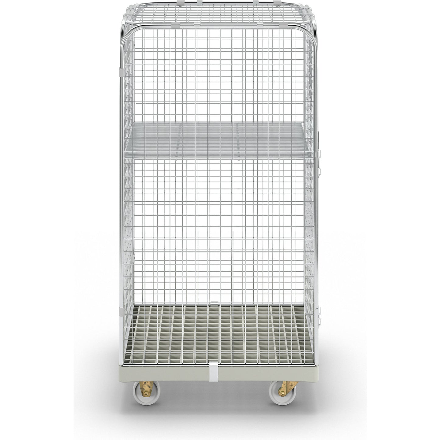 SAFE roll container, HxWxD 1550 x 720 x 810 mm, grey transport dolly.