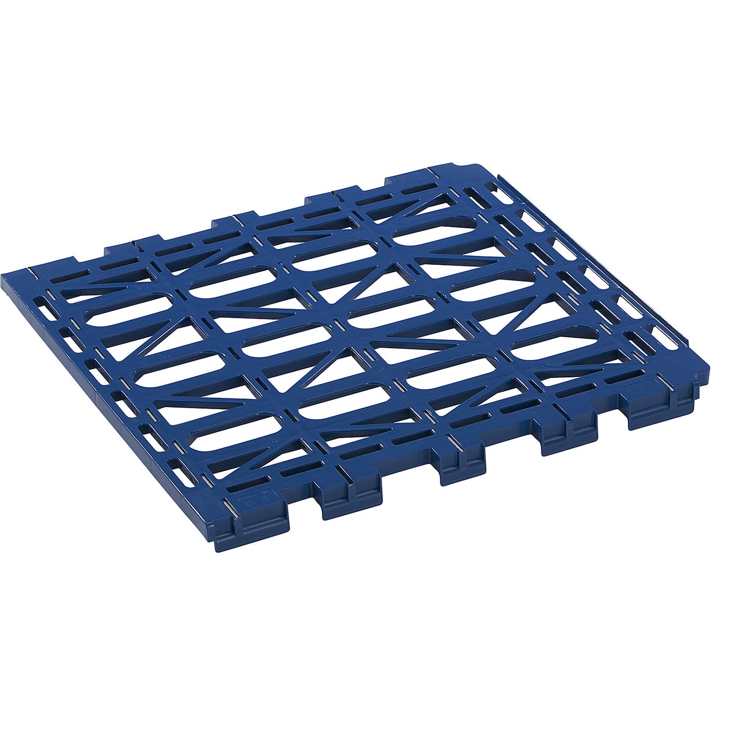 Shelf, plastic, dark blue.