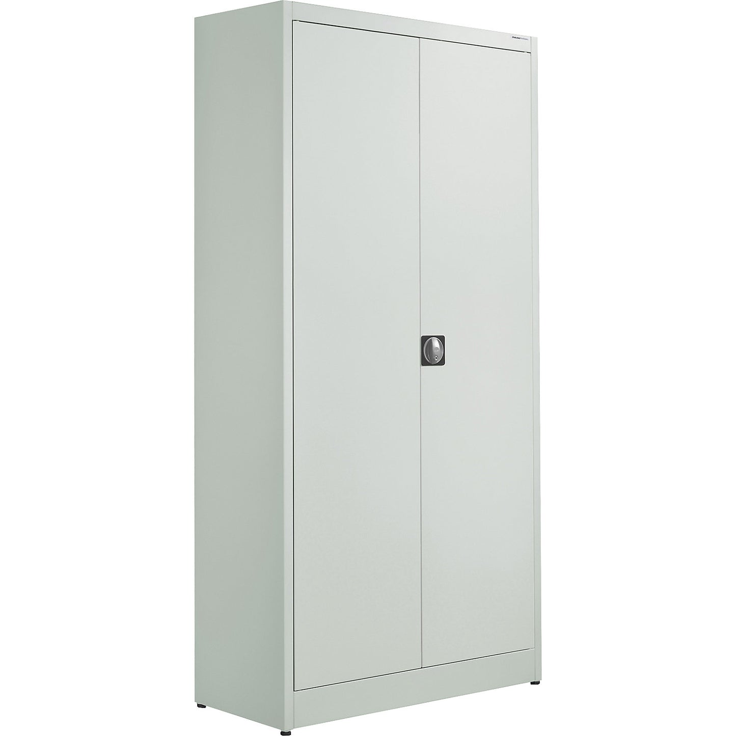 ARCOS hinged door cupboard, 4 shelves, HxWxD 1950 x 950 x 420 mm, light grey.