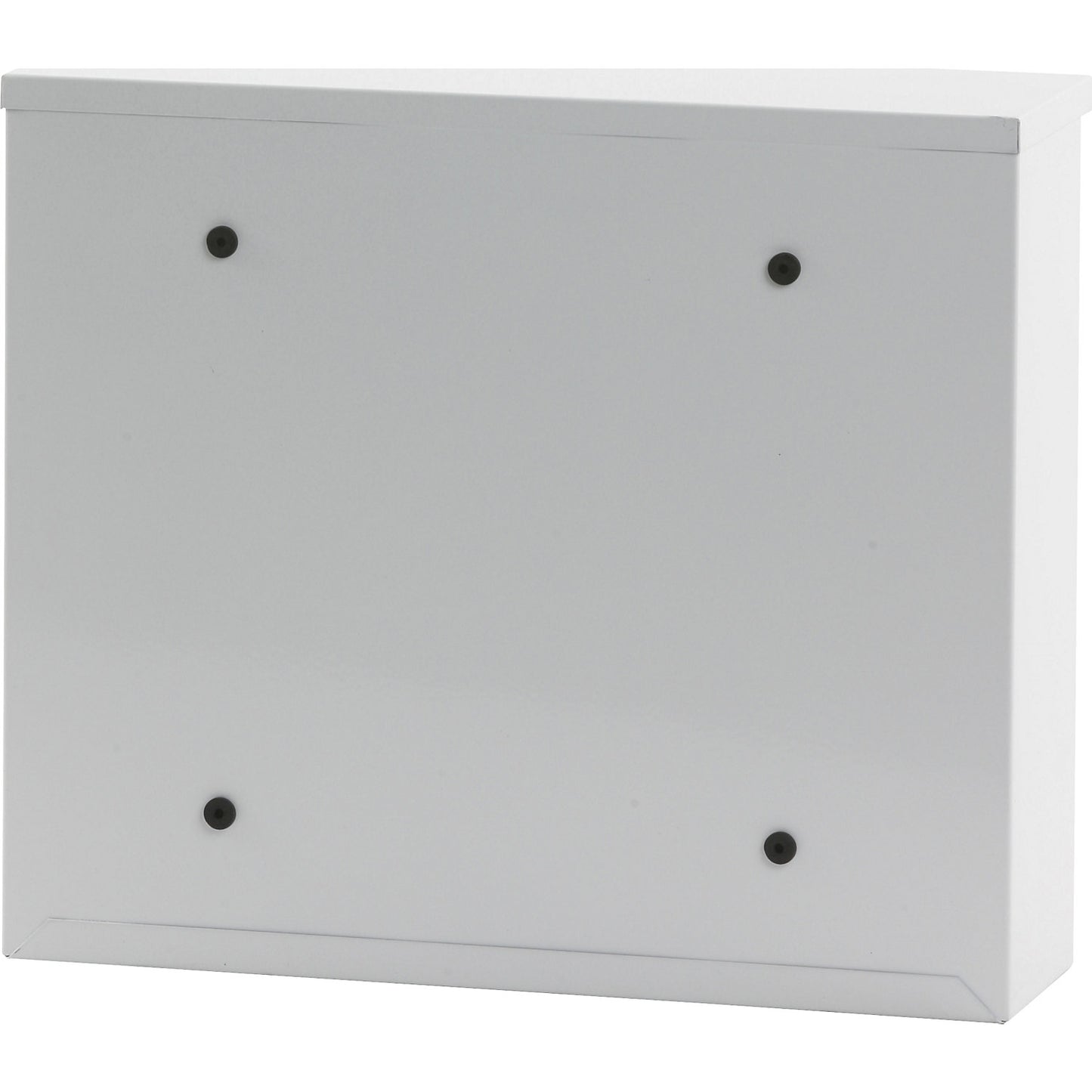 Letter box, with level roof, HxWxD 320 x 360 x 100 mm, sheet steel, powder coated, pure white RAL 9010.