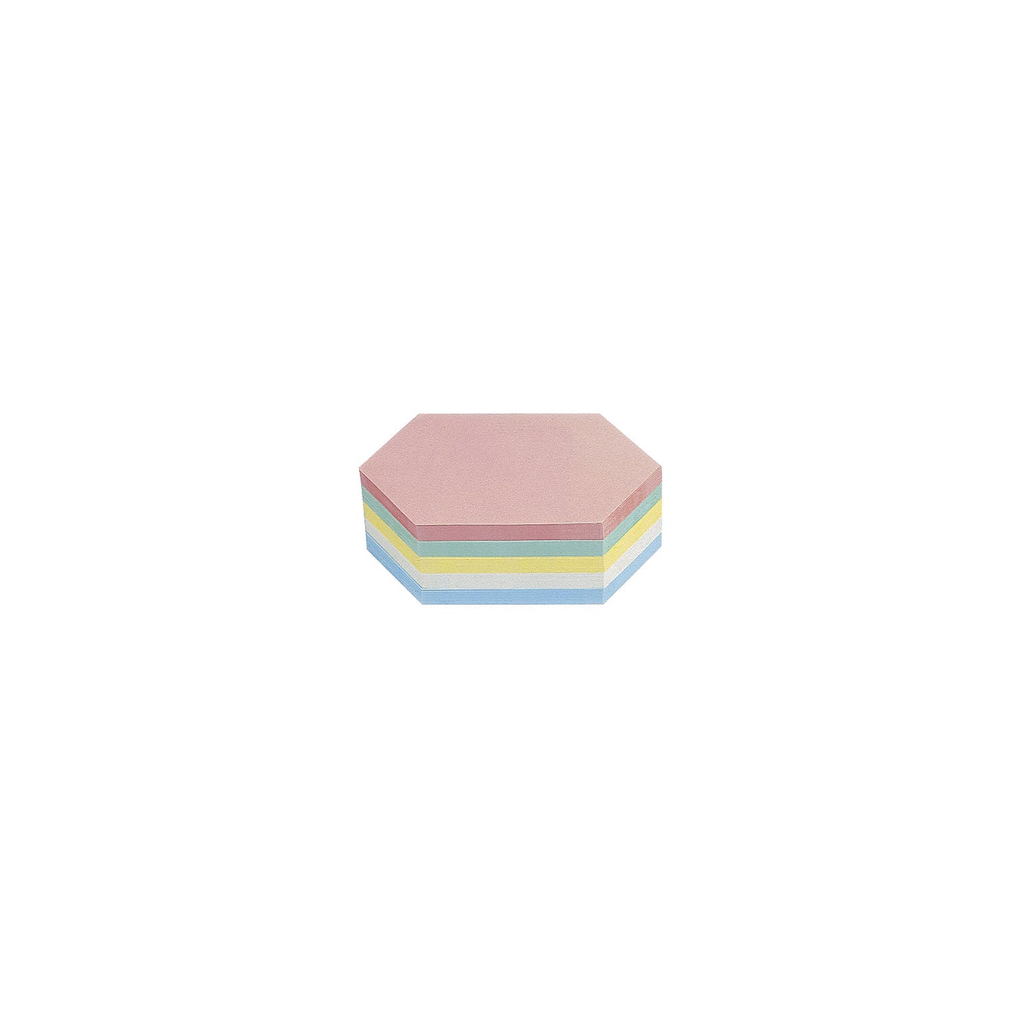 Presentation cards, hexagon, assorted colours, 2 packs of 500, WxH 200 x 95 mm.